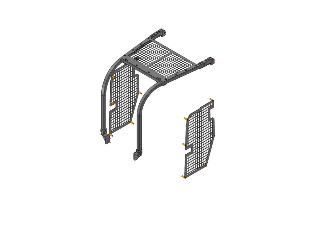 Screens and Sweeps fits Komatsu D39 PX Bulldozer - Bedrock Attachments