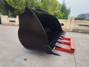 Loader General Purpose Bucket for ISO/Horizontal Pin Quick Coupler CAT 910 - 918, 1.5m3, 94in, BOT - WLB910GPISO-94-1.5T - Loader Bucket - Bedrock Attachments