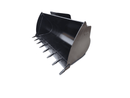 Loader General Purpose Bucket for ISO/Horizontal Pin Quick Coupler CAT 910 - 918, 1.7m3, 94in, BOT - WLB910GPISO-94-1.7T - Loader Bucket - Bedrock Attachments