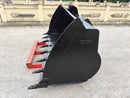 Loader General Purpose Bucket for ISO/Horizontal Pin Quick Coupler CAT 910 - 918, 1.7m3, 94in, BOT - WLB910GPISO-94-1.7T - Loader Bucket - Bedrock Attachments