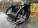 Loader Rake with Double Top Clamp 120in - WLRDWC120FC - Loader - Rake - Bedrock Attachments