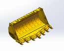 Loader Spade Nose Rock Bucket Pin on, CAT 992, 13m3, 193in - WLRB992PO-193-13 - Loader Bucket - Bedrock Attachments