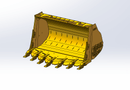 Loader Spade Nose Rock Bucket Pin on, CAT 992, 13m3, 193in - WLRB992PO-193-13 - Loader Bucket - Bedrock Attachments