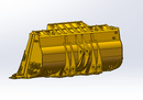 Loader Spade Nose Rock Bucket Pin on, CAT 992, 13m3, 193in - WLRB992PO-193-13 - Loader Bucket - Bedrock Attachments