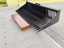 Mini Hydraulic Excavator / Skid Steer Loader Skeleton Bucket, 84in - SKSBBRK-84 - Skid Steer Skeleton Bucket - Bedrock Attachments