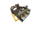 Mini Hydraulic Excavator / Skid Steer Loader Skeleton Bucket with Grapple, 68in - SKSBWGR-68 - Skeleton Bucket with Grapple - Bedrock Attachments