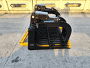 Mini Hydraulic Excavator / Skid Steer Loader Skeleton Bucket with Grapple, 68in - SKSBWGR-68 - Skeleton Bucket with Grapple - Bedrock Attachments