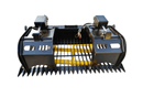 Mini Hydraulic Excavator / Skid Steer Loader Skeleton Bucket with Grapple, 84in - SKSBWGR-84 - Skeleton Bucket with Grapple - Bedrock Attachments