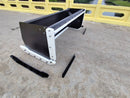 Mini Hydraulic Excavator / Skid Steer Loader Snow Pusher, 96in-SKSSNP96-Skid Steer Snow Pusher-Bedrock Attachments