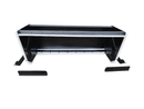 Mini Hydraulic Excavator / Skid Steer Loader Snow Pusher, 96in-SKSSNP96-Skid Steer Snow Pusher-Bedrock Attachments