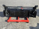 Mini Hydraulic Excavator/Skid Steer Loader Multipurpose Bucket/4in1 Bucket, 72in, cutting edge - SKMPB-72-E - Skid Steer - Bedrock Attachments