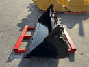 Mini Hydraulic Excavator/Skid Steer Loader Multipurpose Bucket/4in1 Bucket, 72in, cutting edge - SKMPB-72-E - Skid Steer - Bedrock Attachments