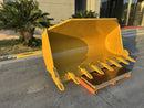 Pin on Bucket to fits CAT 950/962 loader, 115in, 3.4m3 - WLB953PO-98-1.8 - Loader Bucket - Bedrock Attachments