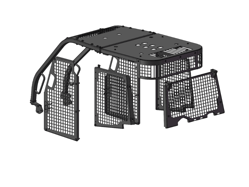 Screens and Sweeps fits CAT D5K D4K D3K Bulldozer - Bedrock