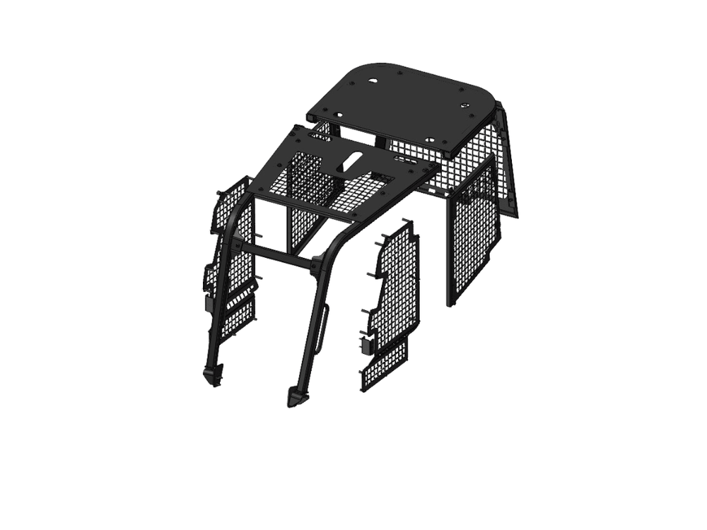 Screens and Sweeps fits CAT D6K Bulldozer with Open Rops Cabin
