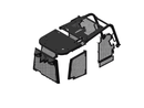 Screens and Sweeps fits CAT D6K Bulldozer with Open Rops Cabin-BS05-Bulldozer Screens&Sweeps-Bedrock Attachments