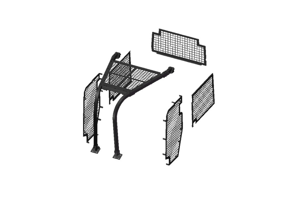 Screens and Sweeps fits Komatsu D61 PX Bulldozer - Bedrock Attachments