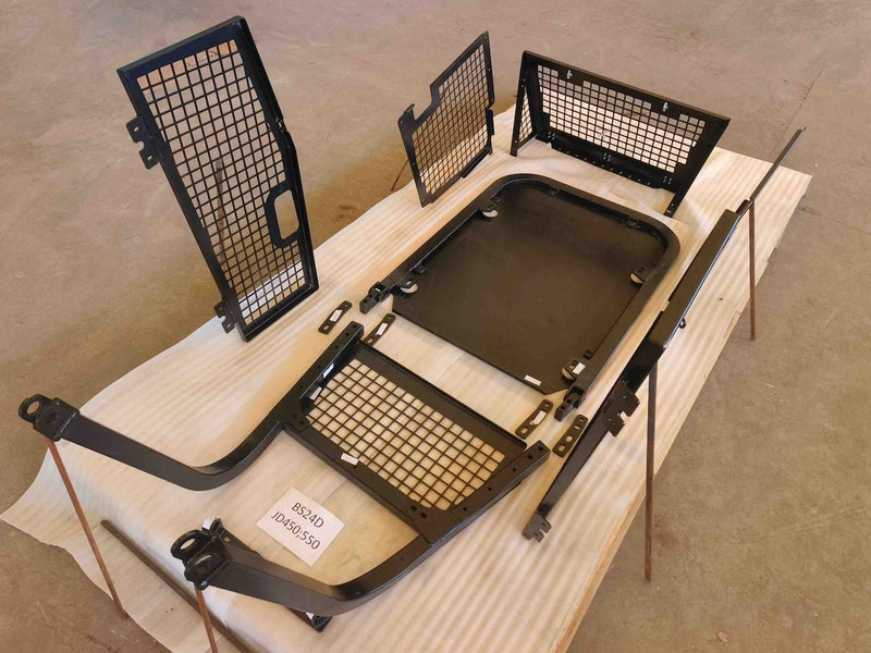 Screens and Sweeps, including Door Screens for John Deere 650J/H 550J/H 450J/H - BS24D - Bulldozer Screens&Sweeps - Bedrock Attachments