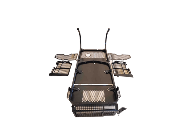 Screens and Sweeps package for D6 HNK (2018 Model), Sweeps top plate for D6 HNK (2018 Model), including Door Screens (When the Dozer has SU Blade or Straight Blade) - BS55D - BS56 - Bulldozer Screens&Sweeps - Bedrock Attachments