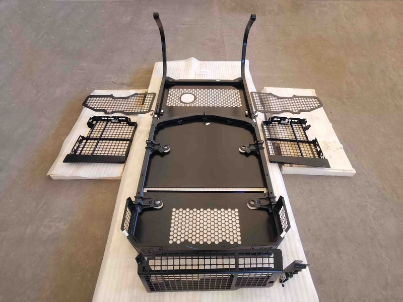 Screens and Sweeps package for D6 HNK (2018 Model), Sweeps top plate for D6 HNK (2018 Model), including Door Screens (When the Dozer has SU Blade or Straight Blade) - BS55D - BS56 - Bulldozer Screens&Sweeps - Bedrock Attachments
