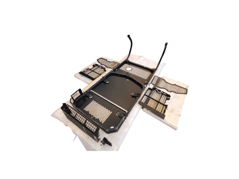 Screens and Sweeps package for D6 HNK (2018 Model), Sweeps top plate for D6 HNK (2018 Model), including Door Screens (When the Dozer has SU Blade or Straight Blade) - BS55D - BS56 - Bulldozer Screens&Sweeps - Bedrock Attachments