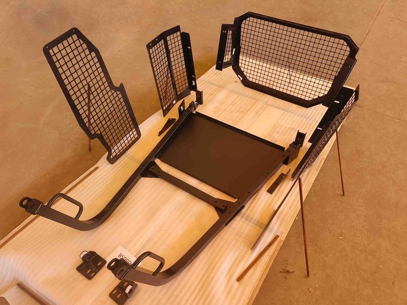 Screens and Sweeps package, including Door Screens for D6N - BS09D - Bulldozer Screens&Sweeps - Bedrock Attachments