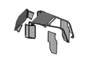 Screens and Sweeps package, including Door Screens for D6N-BS09D-Bulldozer Screens&Sweeps-Bedrock Attachments
