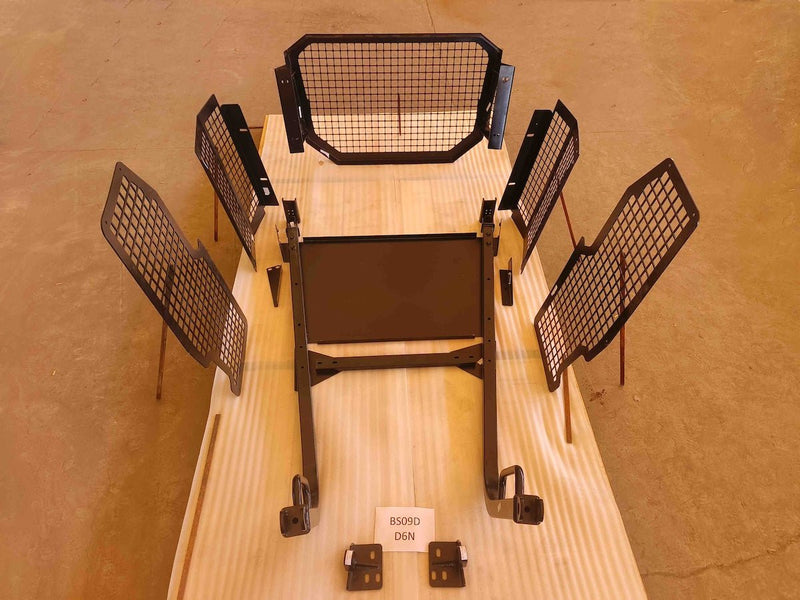 Screens and Sweeps package, including Door Screens for D6N - BS09D - Bulldozer Screens&Sweeps - Bedrock Attachments