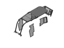 Screens Sweeps fits John Deere 850K-2 Bulldozer-BS38-Bulldozer Screens&Sweeps-Bedrock Attachments
