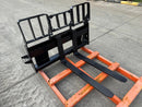 Skid Steer Loader GP Fork Carriage, 50in + Skid Steer Loader Fork Tine 42in - SKFCGP + SKFT42 - Skid Steer Fork - Bedrock Attachments