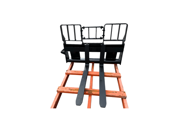 Skid Steer Loader GP Fork Carriage, 50in + Skid Steer Loader Fork Tine 42in - SKFCGP + SKFT42 - Skid Steer Fork - Bedrock Attachments
