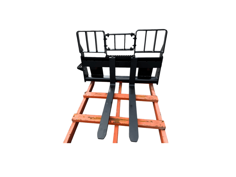 Skid Steer Loader GP Fork Carriage, 50in + Skid Steer Loader Fork Tine 48in - SKFCGP + SKFT48 - Skid Steer Fork - Bedrock Attachments