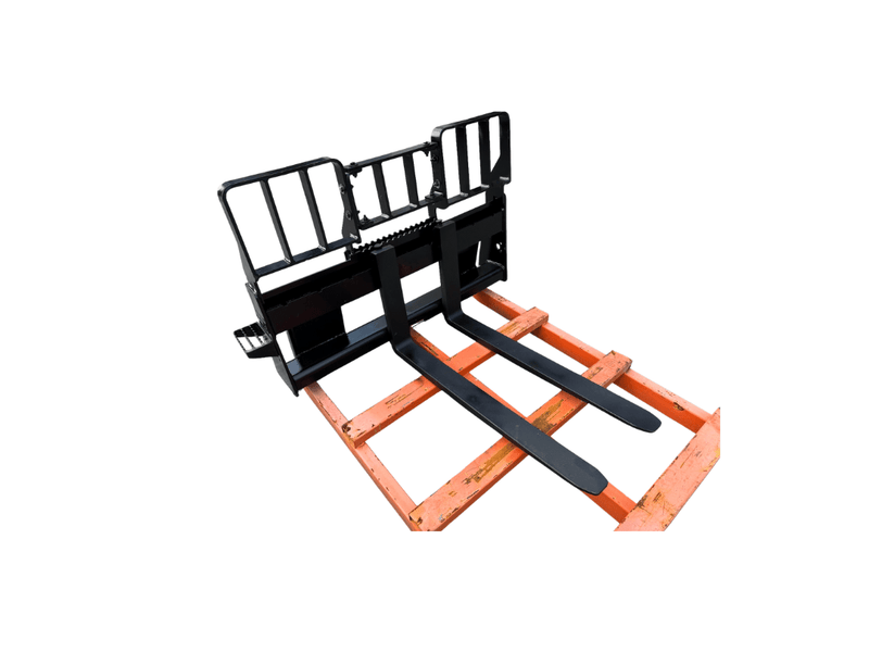 Skid Steer Loader GP Fork Carriage, 50in + Skid Steer Loader Fork Tine 48in - SKFCGP + SKFT48 - Skid Steer Fork - Bedrock Attachments