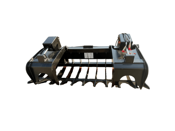 Skid Steer Loader Grapple Rake 2136 mm (84 in) - SKGRR - 84 - Skid Steer Grapple Rake - Bedrock Attachments