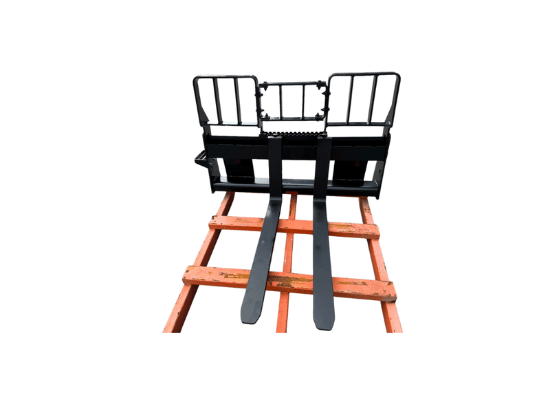 Skid Steer Loader HD Fork Carriage, 57in + Skid Steer Loader Fork Tine 42in - SKFCHD + SKFT42 - Skid Steer Fork - Bedrock Attachments