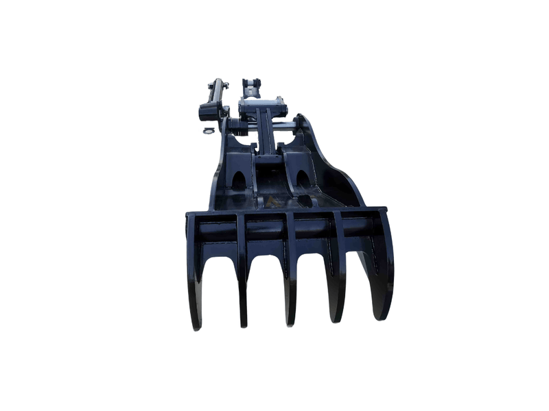 Thumb fits 100mm Pin Excavators, PIN GRABBER, 5 Teeth, 100mm Pin, 54 in Bucket - EPT100 - PG5T54 - Partial Rotation Thumb - Bedrock Attachments