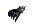 Thumb fits 100mm Pin Excavators, PIN GRABBER, 5 Teeth, 100mm Pin, 54 in Bucket - EPT100 - PG5T54 - Partial Rotation Thumb - Bedrock Attachments