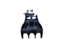 Thumb fits 100mm Pin Excavators, PIN ON, 4 Teeth, 100mm Pin, 54 in Bucket - EPT100 - PO4T54 - Partial Rotation Thumb - Bedrock Attachments