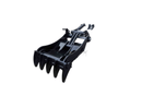 Thumb fits 100mm Pin Excavators, PIN ON, 5 Teeth, 100mm Pin, 54 in Bucket - EPT100 - PO5T54 - Partial Rotation Thumb - Bedrock Attachments