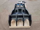 Thumb fits 110mm Pin Excavators, PIN GRABBER, 4 Teeth, 110mm Pin, 60 in Bucket - EPT110 - PG4T60 - Partial Rotation Thumb - Bedrock Attachments