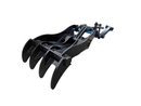 Thumb fits 110mm Pin Excavators, PIN GRABBER, 4 Teeth, 110mm Pin, 60 in Bucket - EPT110 - PG4T60 - Partial Rotation Thumb - Bedrock Attachments