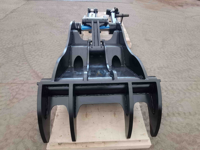 Thumb fits 110mm Pin Excavators, PIN GRABBER, 4 Teeth, 110mm Pin, 60 in Bucket, Wide - EPT110 - PG4T60W - Partial Rotation Thumb - Bedrock Attachments