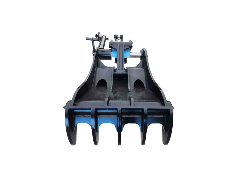 Thumb fits 110mm Pin Excavators, PIN ON, 5 Teeth, 110mm Pin, 60 in Bucket - EPT110 - PO5T60 - Partial Rotation Thumb - Bedrock Attachments