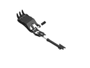 Thumb fits 65mm Pin Excavators, PIN GRABBER, 3 Teeth, 65mm Pin, 30 In Bucket - EPT65-PG3T30 - Partial Rotation Thumb - Bedrock Attachments