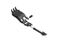Thumb fits 65mm Pin Excavators, PIN ON, 3 Teeth, 65mm Pin, 30 In Bucket - EPT65-PO3T30 - Partial Rotation Thumb - Bedrock Attachments