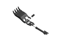 Thumb fits 65mm Pin Excavators, PIN ON, 4 Teeth, 65mm Pin, 36 In Bucket - EPT65-PO4T36 - Partial Rotation Thumb - Bedrock Attachments
