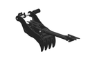 Thumb fits 70mm Pin Excavators, PIN ON, 4 Teeth, 70mm Pin, 36 In Bucket - EPT70-PO4T36 - Partial Rotation Thumb - Bedrock Attachments