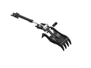 Thumb fits 70mm Pin Excavators, PIN ON, 4 Teeth, 70mm Pin, 36 In Bucket - EPT70-PO4T36 - Partial Rotation Thumb - Bedrock Attachments
