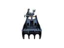 Thumb fits 80mm Pin Excavators, PIN ON, 4 Teeth, 80mm Pin, 42 In Bucket - EPT80 - PO4T42 - Partial Rotation Thumb - Bedrock Attachments