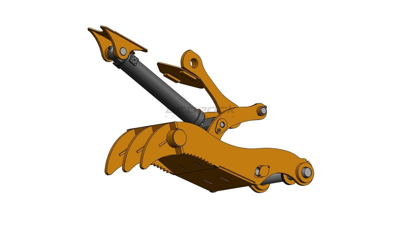 3 Teeth Pro Plus Thumb 42" Pin Grabber 330 336-ET100-PG3T42-Excavator Full Rotation Thumb-Bedrock Attachments